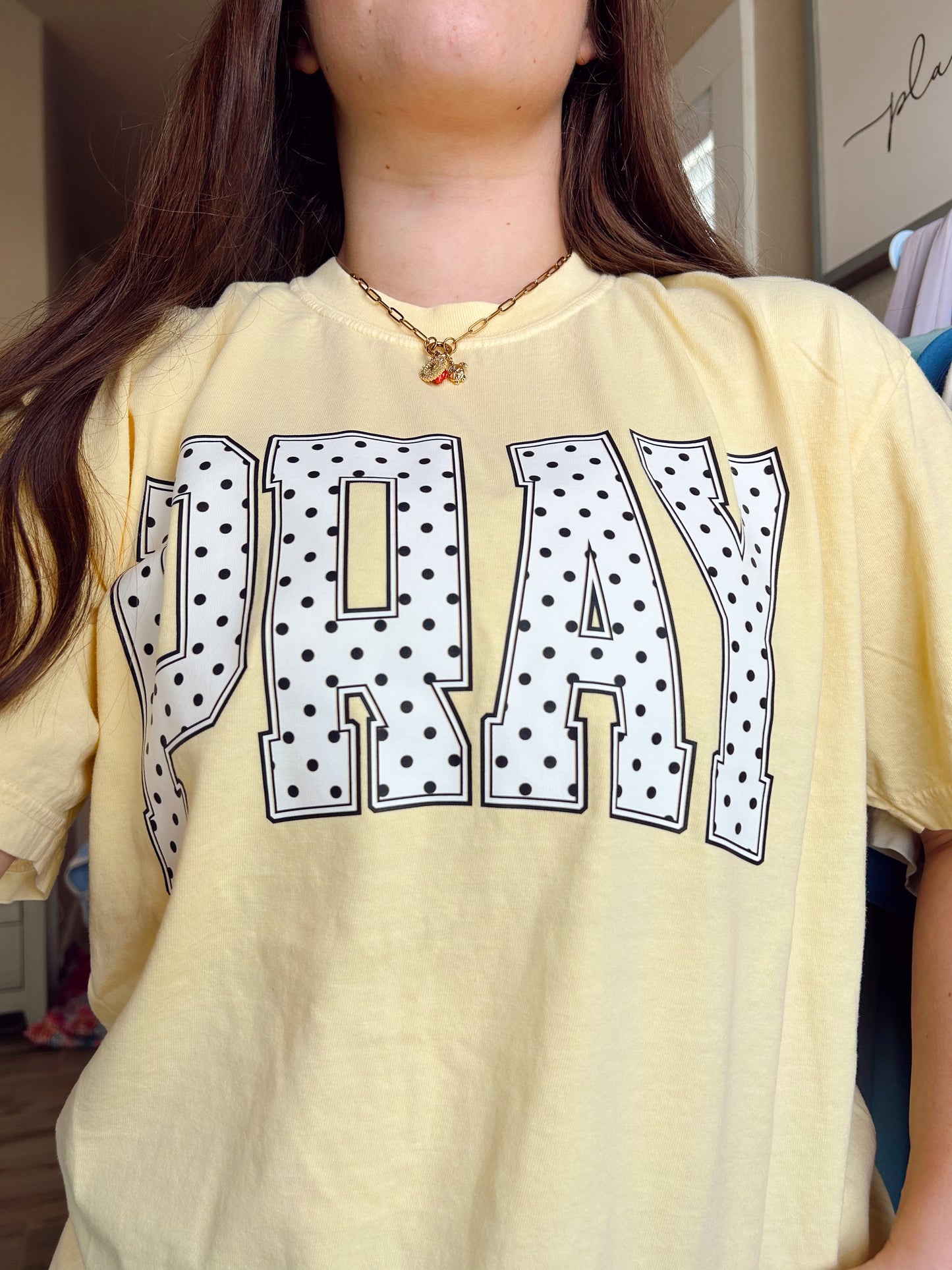 PRAY POLKA DOT TEE