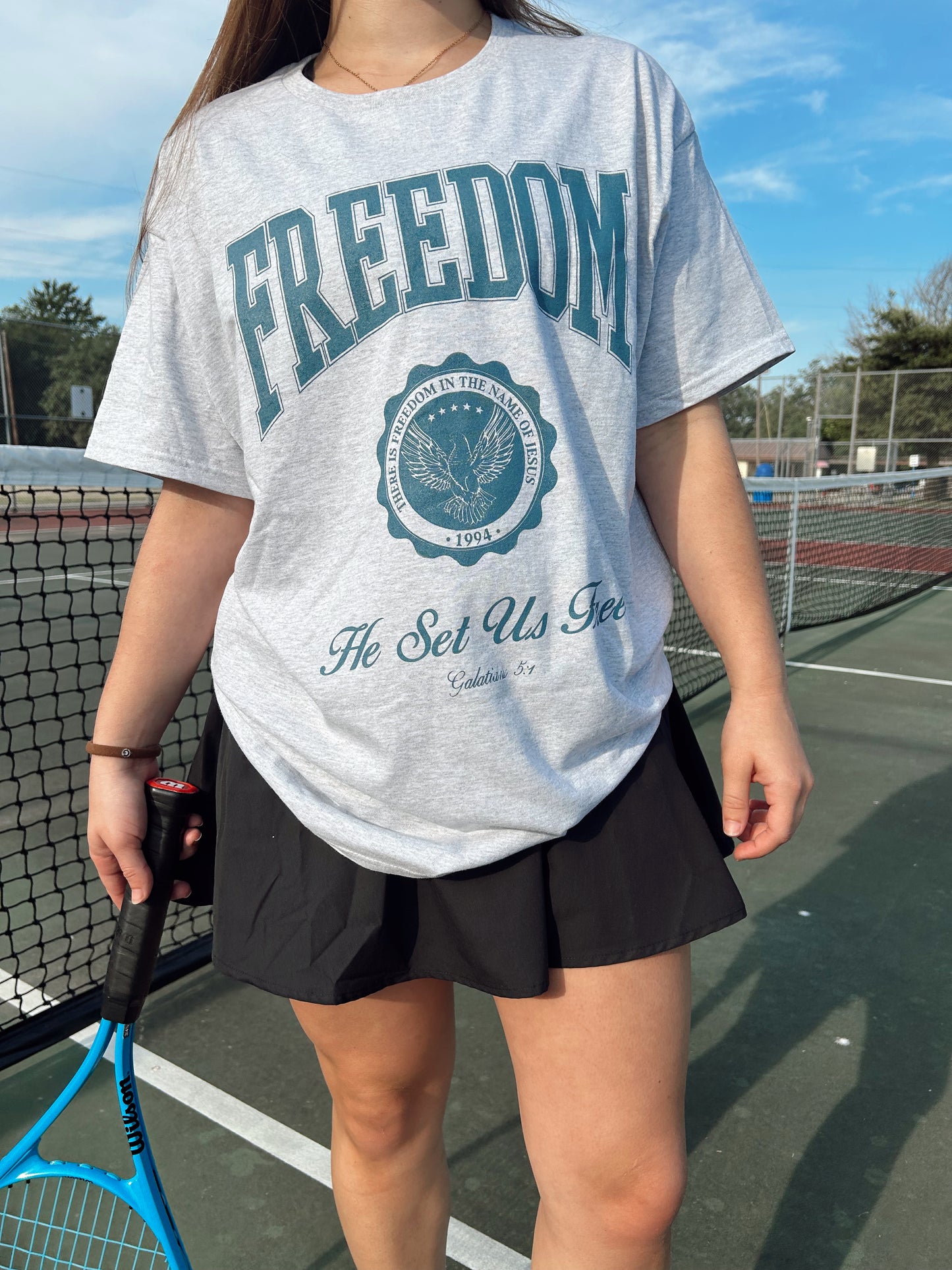 He Sets Us Free Tee