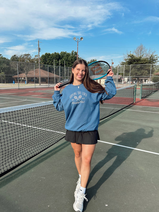 Serving The Lord Embroidered Sweatshirt