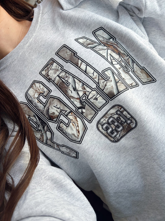 (PREORDER) PSALM 23:1 CAMO SWEATSHIRT