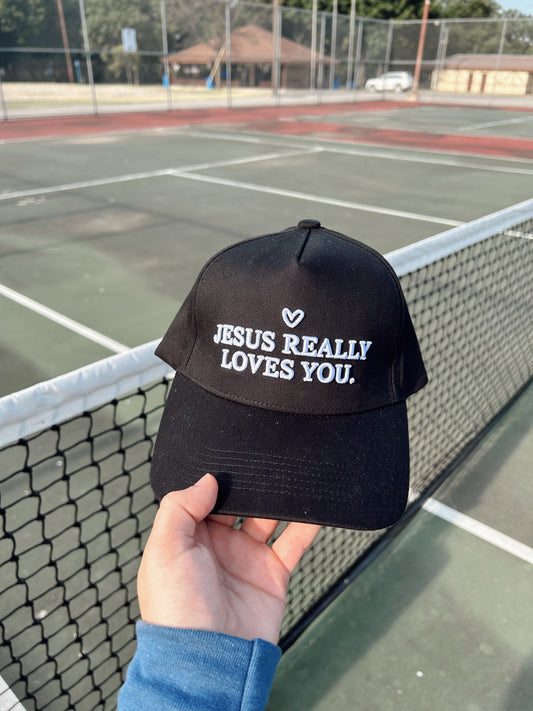 Jesus Really Loves You Hat